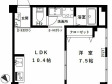戸山コーポの間取り図画像