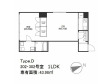 ケイト門仲の間取り図画像