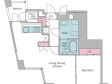 レジディアタワー乃木坂の間取り図画像