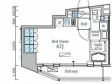 新品家具付きマンション神保町7の間取り図画像