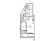ONE ROOF RESIDENCE KIBA WESTの間取り図画像