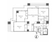 リバーシティ21イーストタワーズの間取り図画像